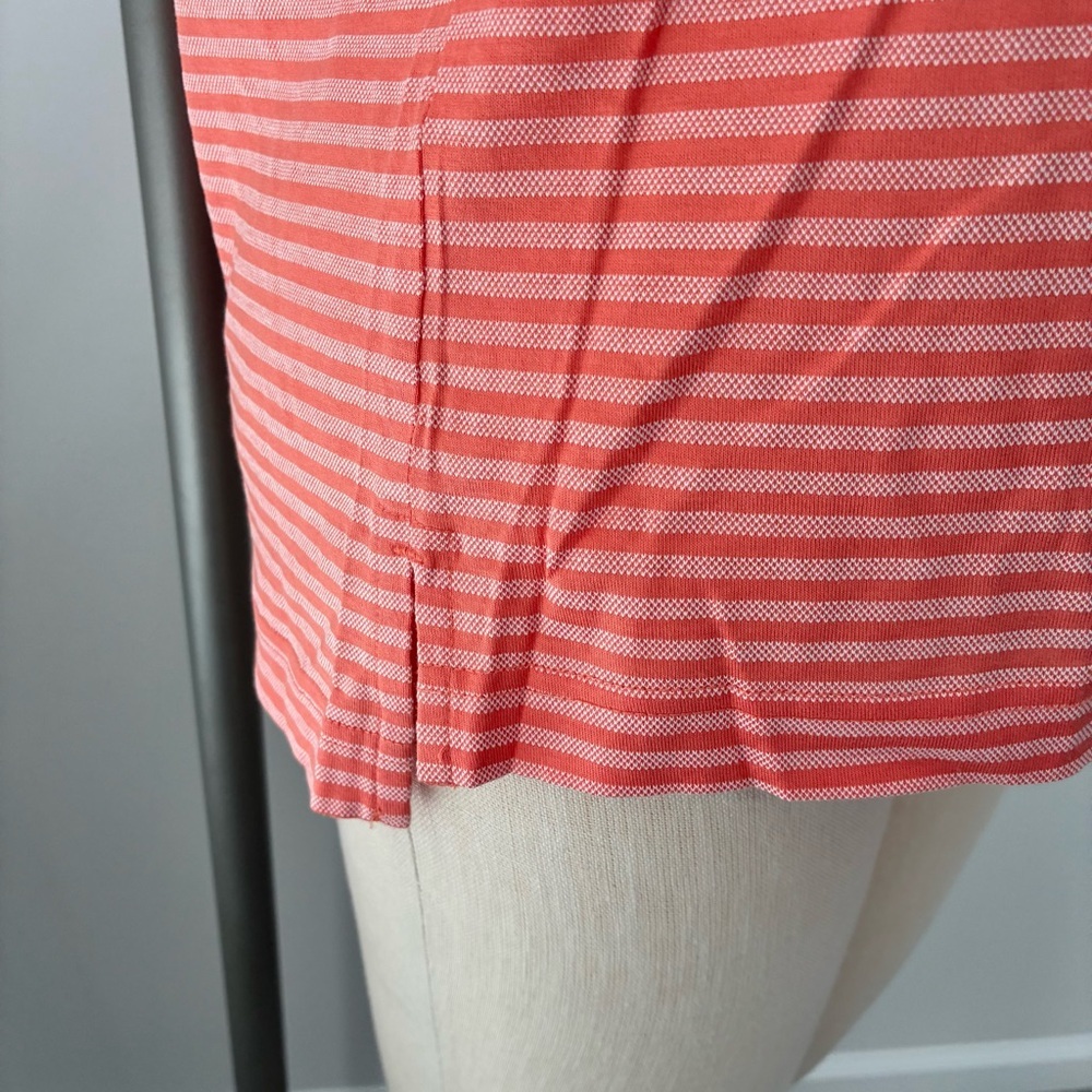 NWT Adidas Women's Striped Sleeveless Pink Golf Top - Picture 4 of 11
